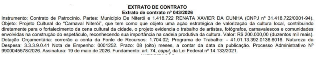 Reprodução Diário Oficial