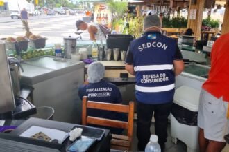 vistoria do procon-rj e secretaria de defesa do consumidor quiosque de Copacabana