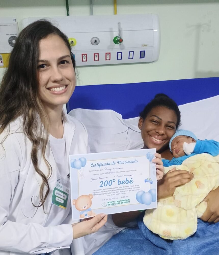 Nova Maternidade Municipal de Meriti celebra nascimento do 200º bebê