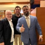 O ex-deputado Luiz Martins, o deputado federal Luciano Vieira, e o deputado estadual, Daniel Martins