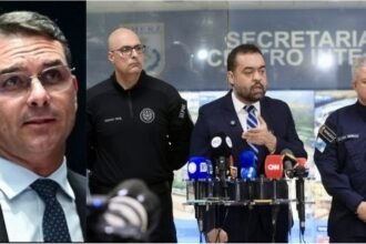 Senador Flávio Bolsonaro elogia atuação da polícia e parabeniza Cláudio Castro