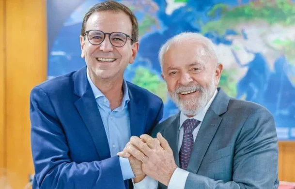 O prefeito do Rio, Eduardo Paes (PSD), e o presidente Lula (PT)