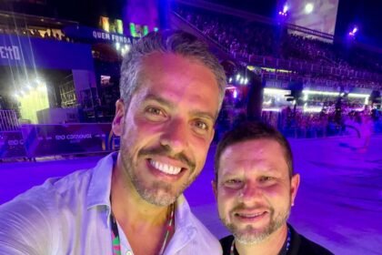 O deputado estadual Rodrigo Amorim (União) e o secretário estadual da Casa Civil Nicola Miccione