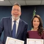 O prefeito de Belford Roxo, Márcio Canella (União), e sua vice, Mariana Malta