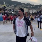 O deputado estadual Thiago Gagliasso (PL/RJ) na Sapucaí