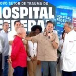 O presidente Lula (PT) e o prefeito Eduardo Paes (PSD), durante inauguração do setor de trauma do Hospital Federal do Andaraí
