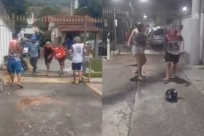 Ataque de raiva de moradora contra motoboys termina em protesto violento na Zona Norte