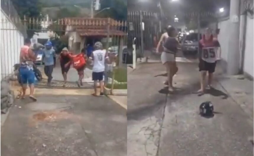 Ataque de raiva de moradora contra motoboys termina em protesto violento na Zona Norte
