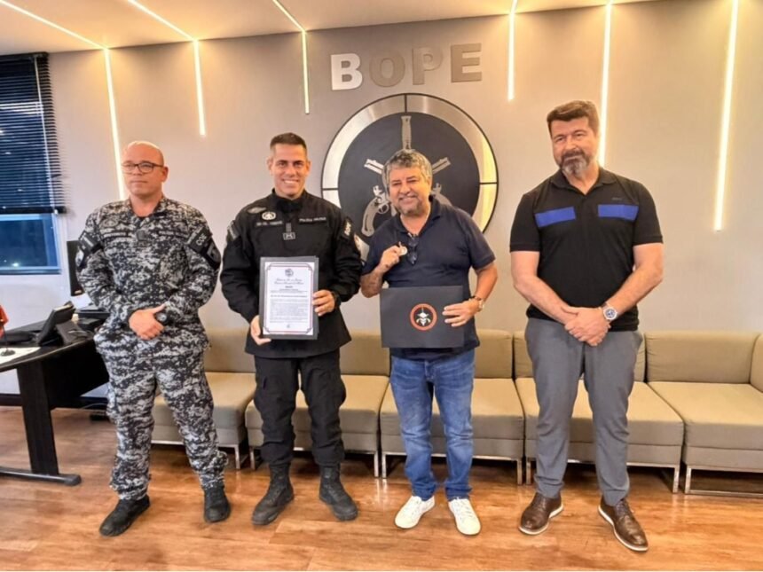Maricá é homenageada pelo Bope em reconhecimento à parceria pela segurança