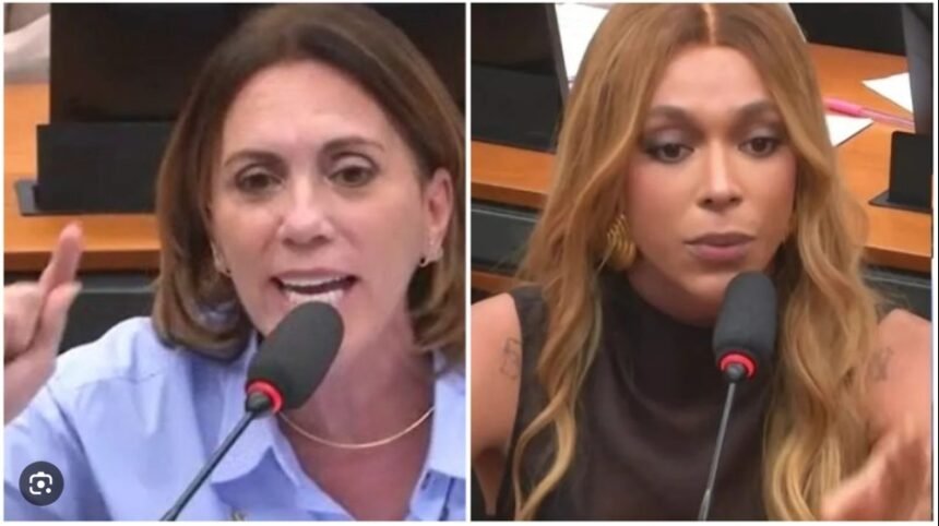 Deputada ameaça acionar Lei Maria da Penha contra Erika Hilton: 'a senhora tem força de um homem'