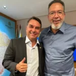 Flávio Bolsonaro publica vídeo nas redes em apoio a pré-candidatura de Márcio Canella ao Senado. Foto: Reprodução/Redes Sociais