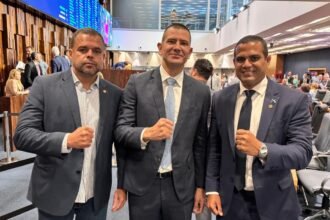 O trio da bancada da bala