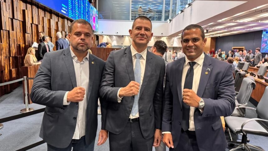 O trio da bancada da bala