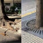 NO RIO, CIMENTO. EM BUENOS AIRES, CUIDADO. A DIFERENÇA TÁ NA CALÇADA
