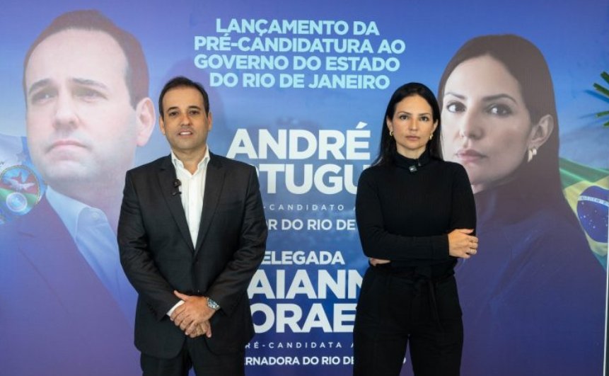André Português entra na corrida pelo governo e aposta em 'choque de gestão' com delegada na vice