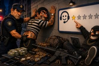 MÃO NA PAREDE… E DÁ 5 ESTRELAS? Projeto permite bandido avaliar abordagem policial — tem até protocolo