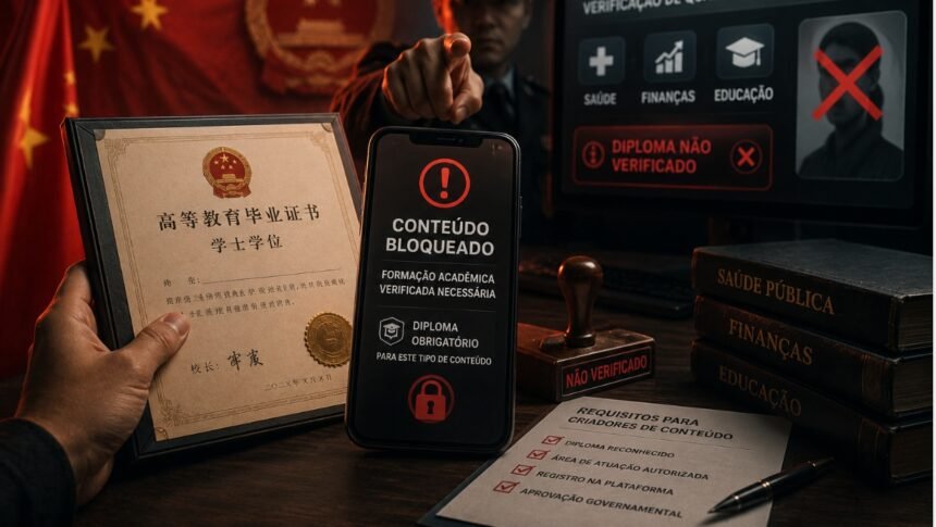 SEM DIPLOMA, SEM LIKES: China aperta regras para criadores de conteúdo