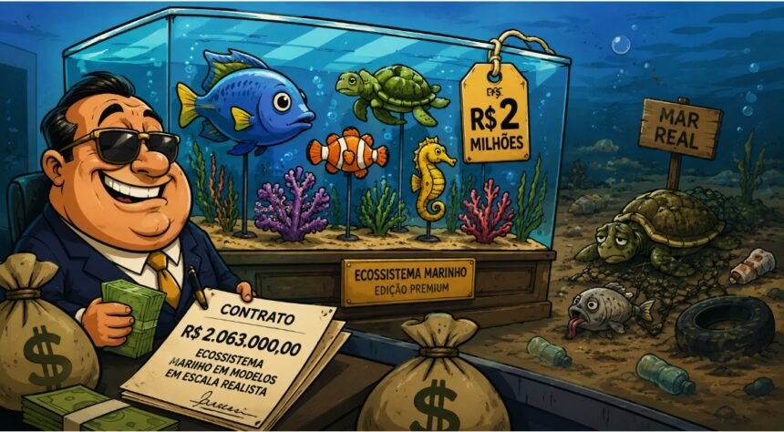 Obras de arte ou maquetes de luxo? Arraial vai investir R$ 2 milhões em peixes de mentirinha