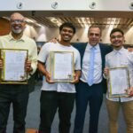 Deputado Anderson Moraes entrega moções de congratulações a alunos e professor da FAETEC premiados internacionalmente