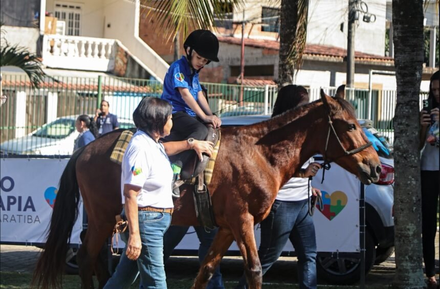 Mangaratiba leva equoterapia a mais dois distritos e amplia atendimento para crianças com autismo e PCDs