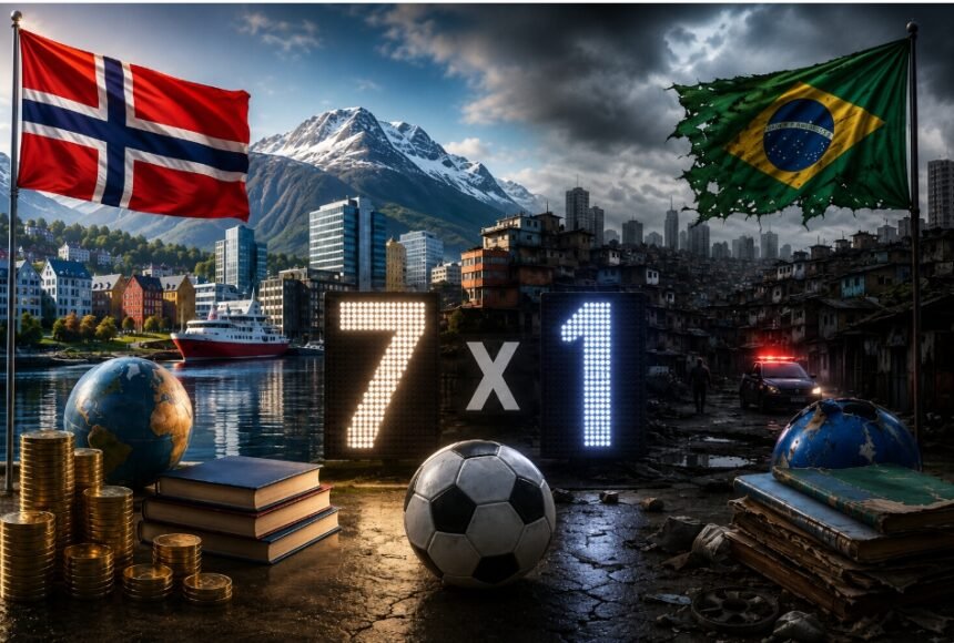 De novo? Brasil leva goleada de 7 a 1 da Noruega — e não foi no futebol