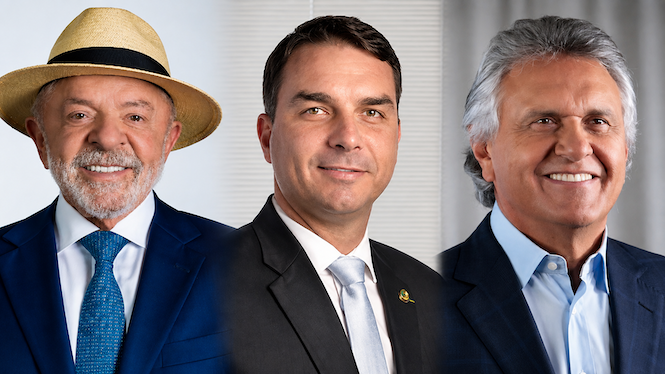 Nexus/BTG: Lula empata com Flávio e Caiado no 2º turno