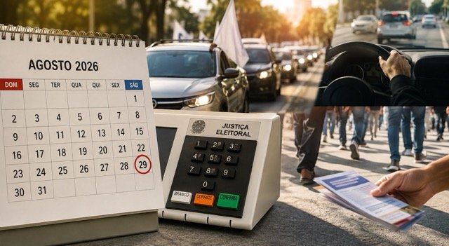 Eleições 2026: sábado tem caminhadas, carreatas, motorista e lançamentos de candidaturas no RJ