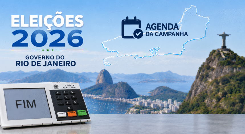 Eleições 2026: candidatos ao Governo do RJ têm agendas com sabatinas, caminhadas e eventos nesta quinta