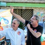 André Ceciliano e Lindbergh apostam no Alemão e defendem legado de Lula em caminhada