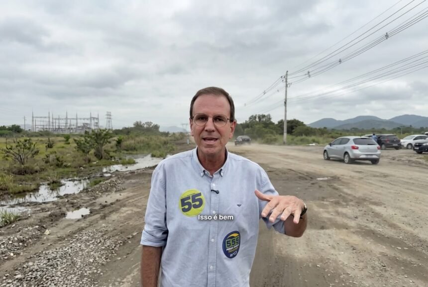 Eduardo Paes promete concluir obras da Reta de Piranema em Itaguaí