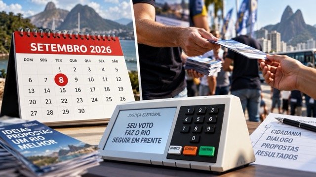 Candidatos ao Governo do RJ vão às ruas e encaram sabatinas nesta terça