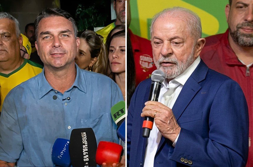 PoderData: Flávio tem 51% dos votos válidos, Lula fica com 49% e rejeição ao petista chega a 49%